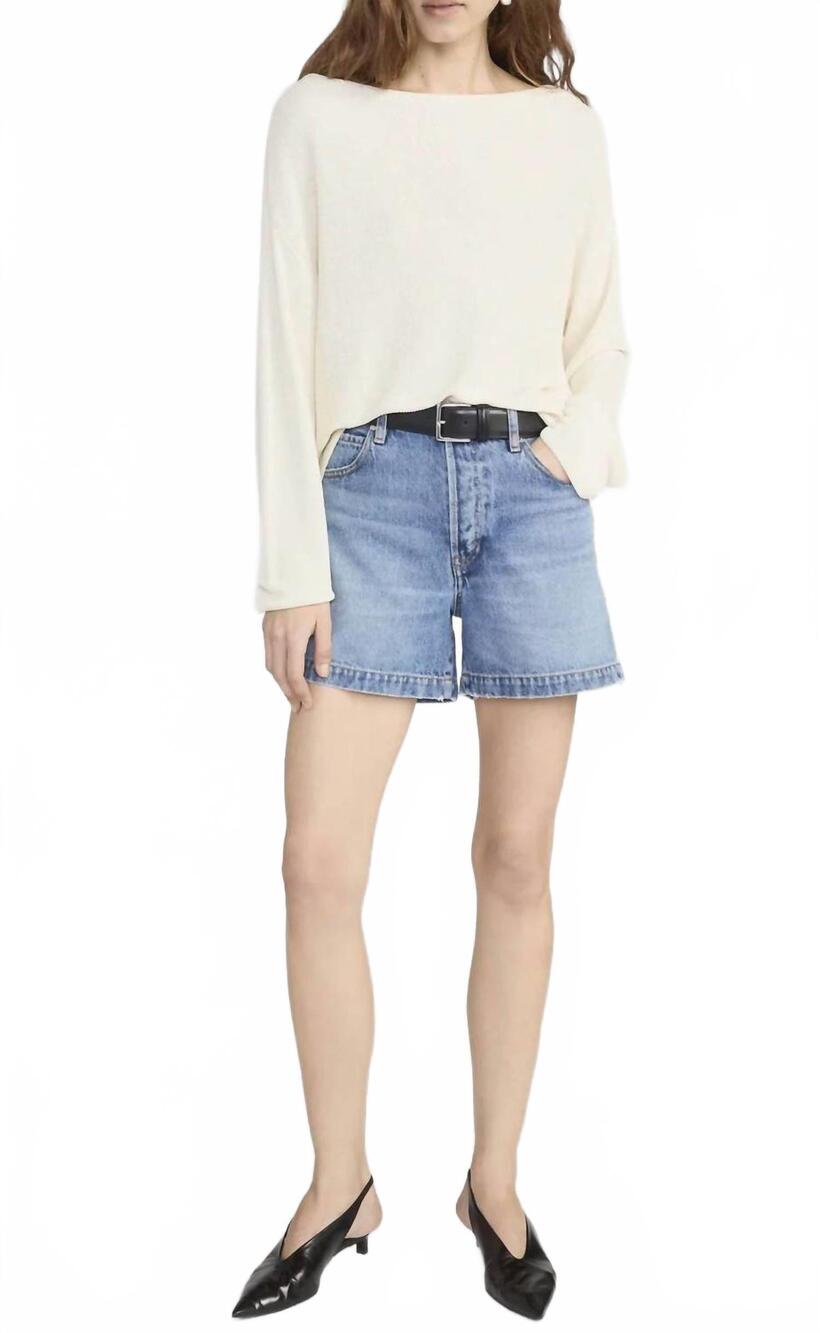 NEW FRAME everyday high rise short in tempo